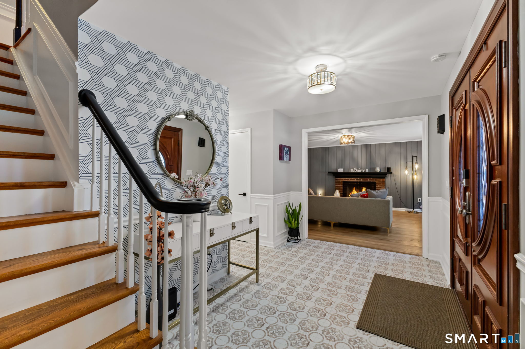 299 Redding Road Redding, CT 06896 - Photo 3 of 40 a view of living room washer and dryer