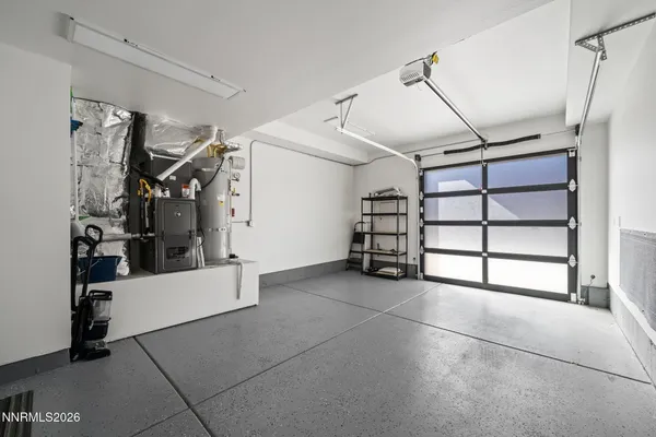 a view of a garage room