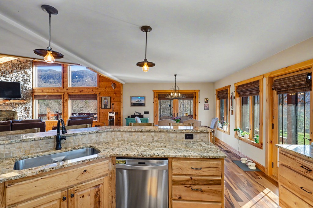 4760 Anderson Road Hiawassee, GA 30546 - Photo 12 of 104 a kitchen with lot of counter top space and a sink
