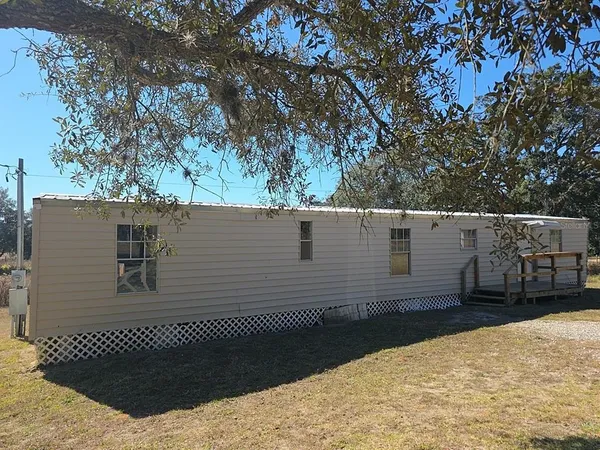 a backyard of a house