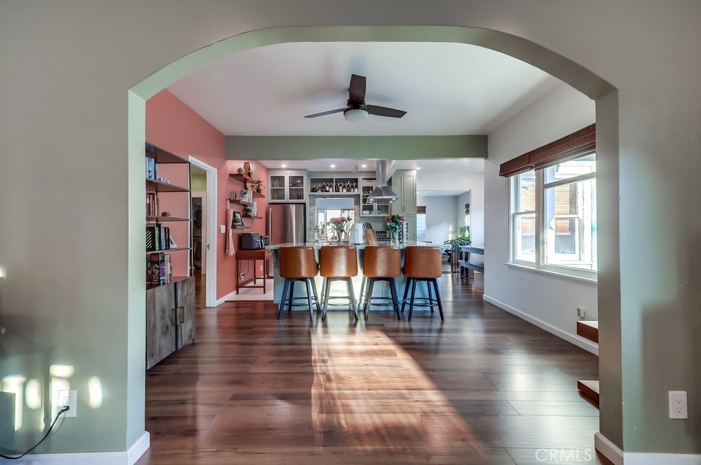456 Cherry Avenue Long Beach, CA 90802 - Photo 20 of 74 a view of a dining room with furniture window and wooden floor