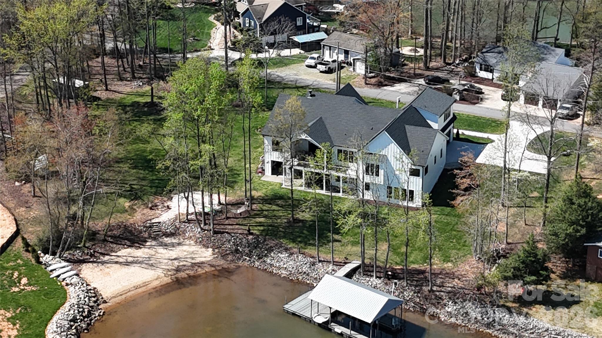 5056 Bridge Way Denver, NC 28037 - Photo 41 of 42 an aerial view of a house with yard swimming pool and outdoor seating