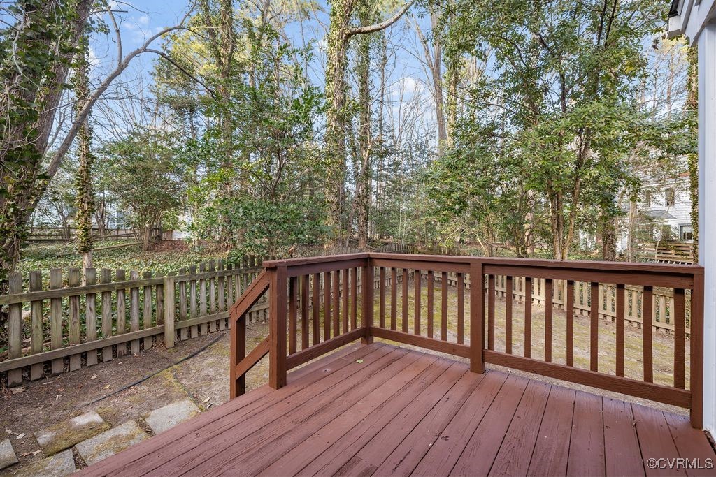 5803 Mill Spring Road Midlothian, VA 23112 - Photo 27 of 48 a view of balcony with wooden floor