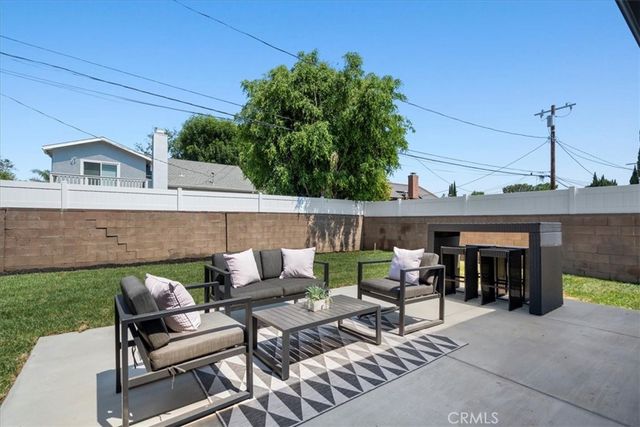 a view of a house with patio