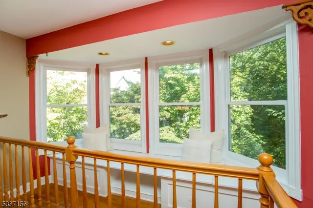 a view of a porch and a yard