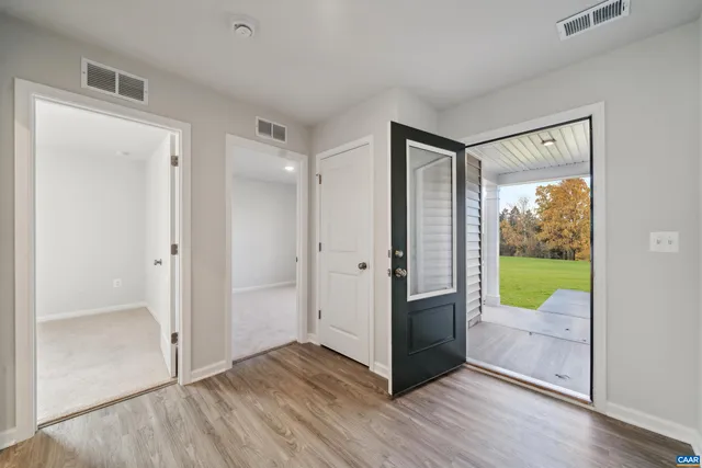 a view of an entryway door