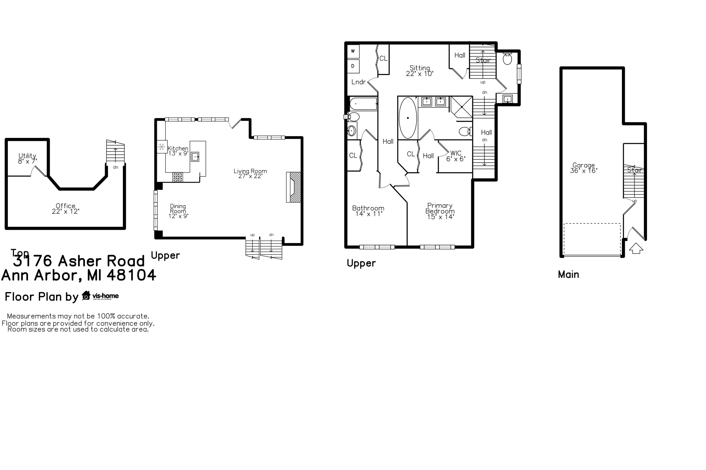 3176 Asher Road Ann Arbor, MI 48104 - Photo 21 of 24 plan_floorhc