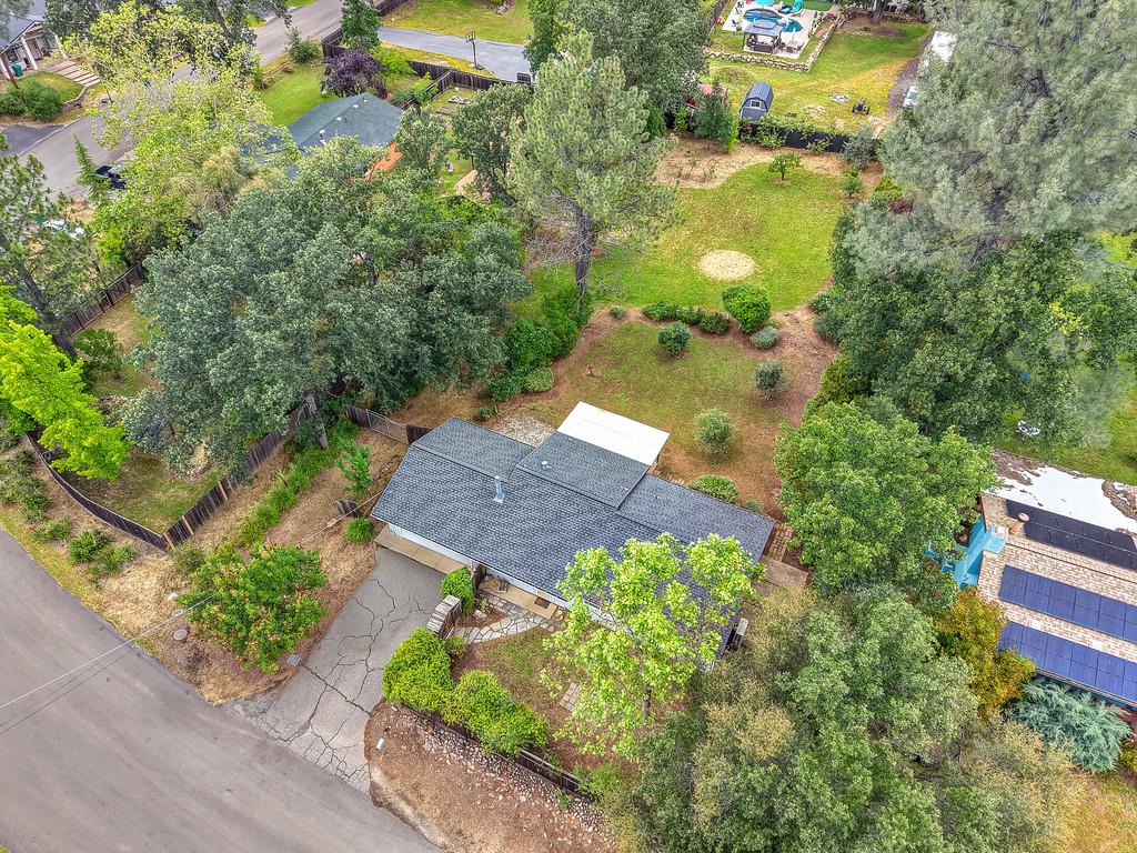 6689 Rhodes Avenue Placerville, CA 95667 - Photo 56 of 60 an aerial view of a house with a yard basket ball court and outdoor seating