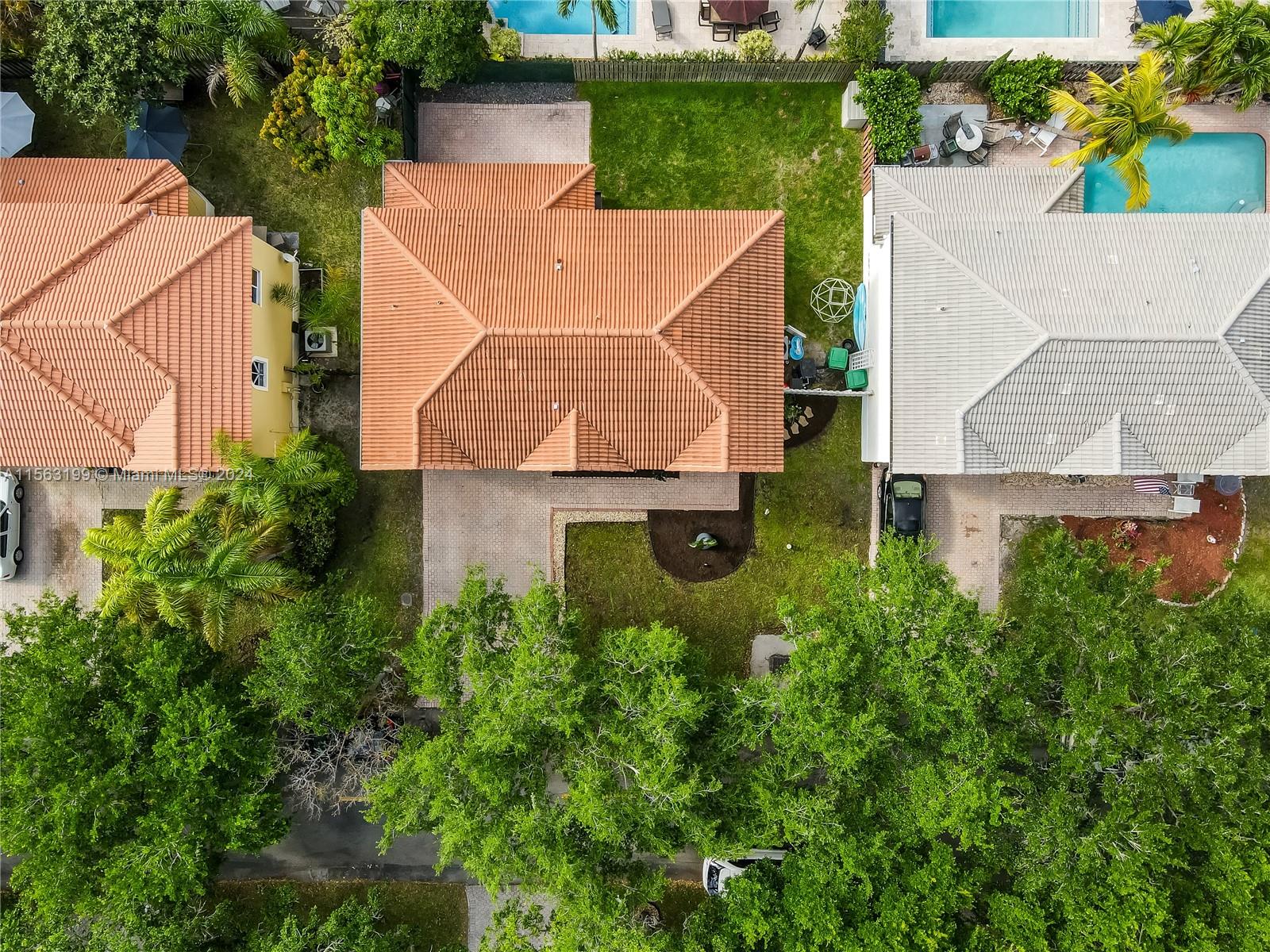 11272 Roundelay Road Cooper City, FL 33026 - Photo 46 of 47 an aerial view of a house with a garden