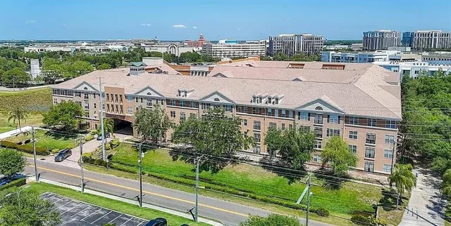 a view of a city from a balcony