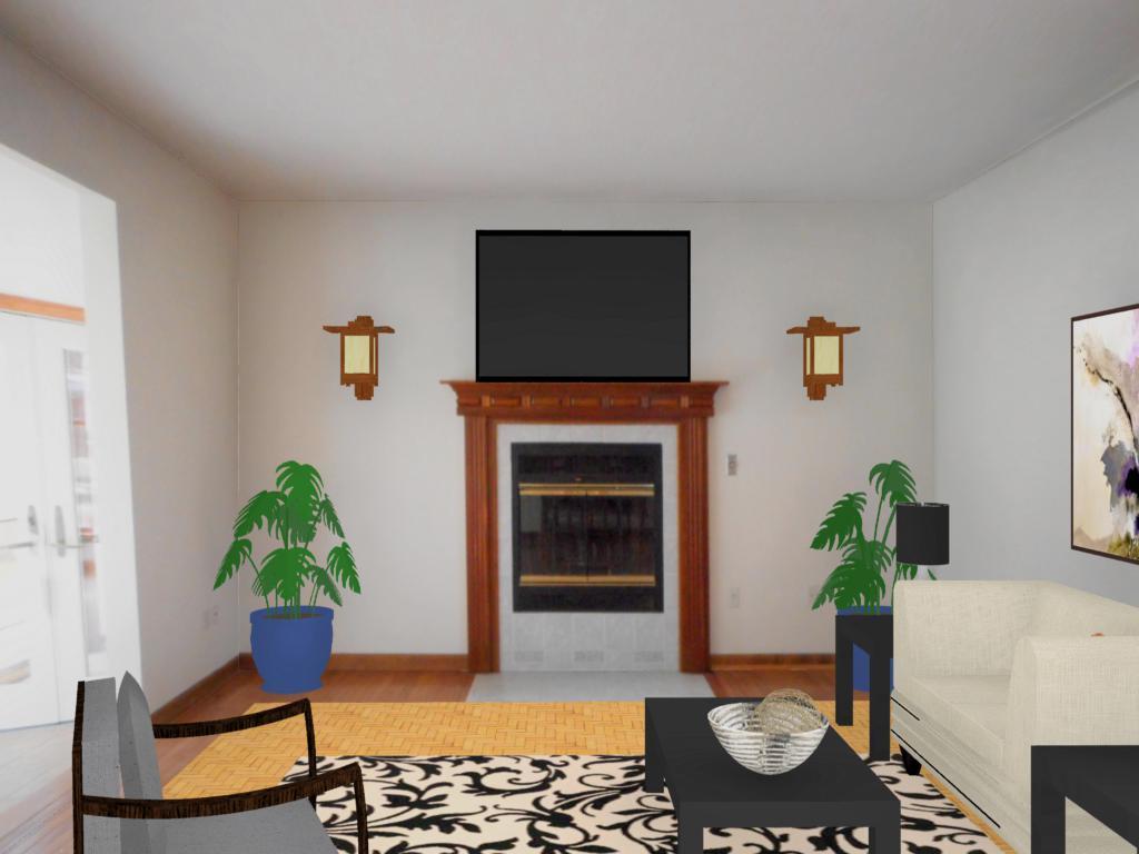 90 Rideout Lane Gardiner, ME 04345 - Photo 13 of 34 Virtual staging of Living Room.