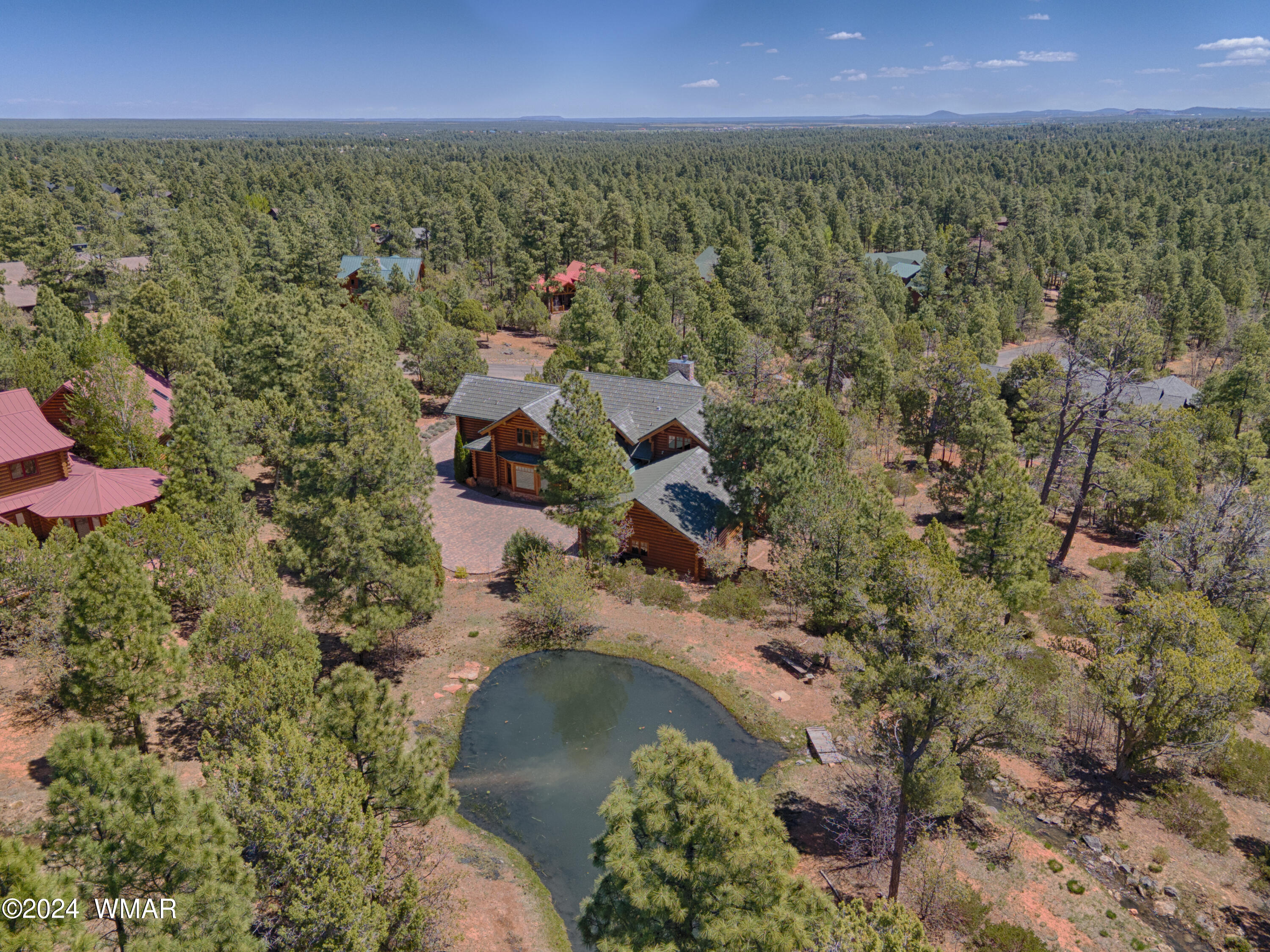 4281 Shaggy Bark Road Show Low, AZ 85901 - Photo 4 of 84 an aerial view of residential house with outdoor space