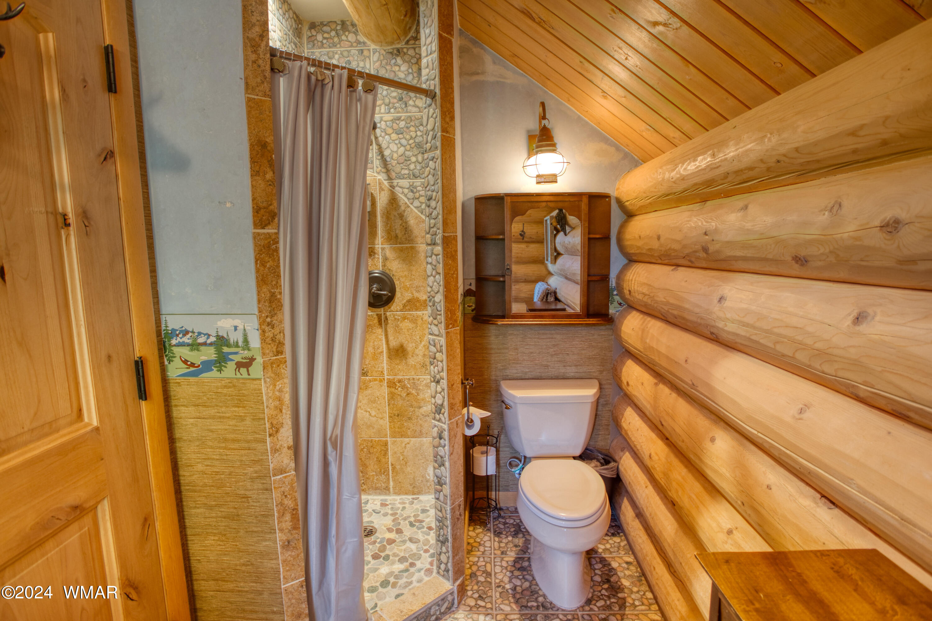 4281 Shaggy Bark Road Show Low, AZ 85901 - Photo 58 of 84 a bathroom with a toilet and shower