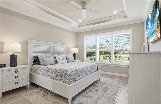 a workspace with furniture and window