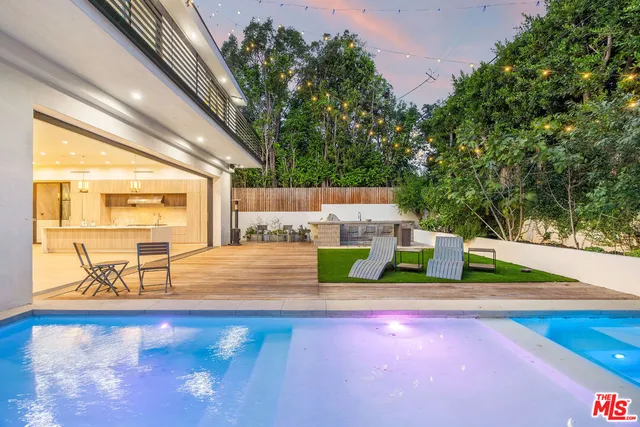 a view of outdoor space with seating