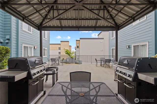 a view of a city in middle of a city