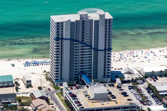 a front view of a building