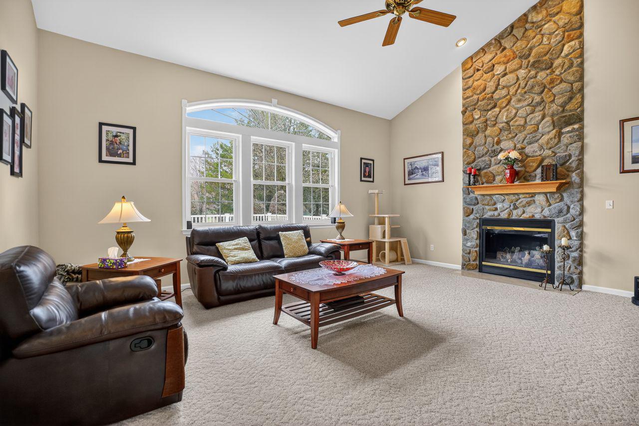 1990 Knight Road Green Lane, PA 18054 - Photo 11 of 28 Stone fireplace in family room.