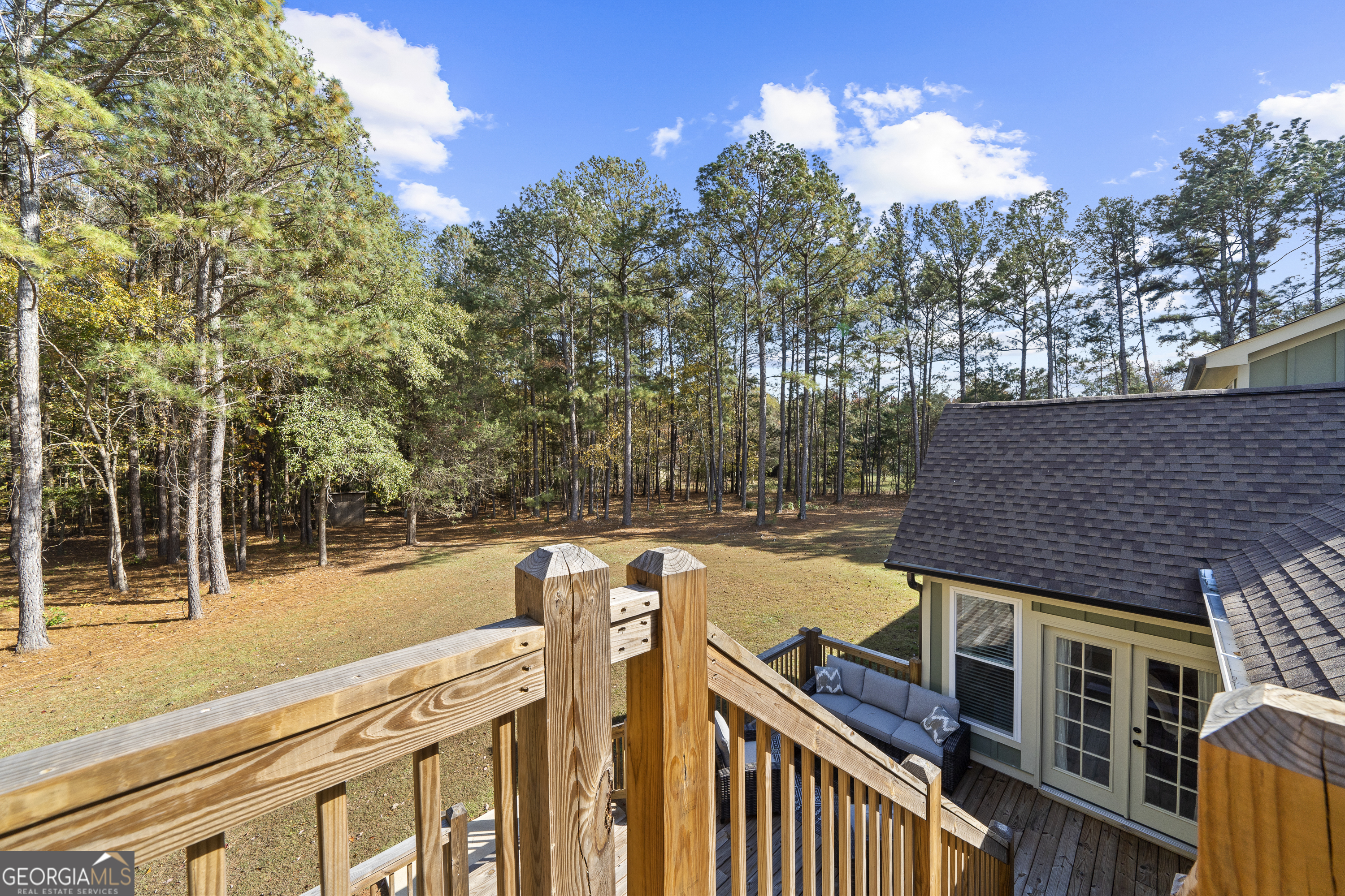 1050 Sugar Creek Church Road Madison, GA 30650 - Photo 51 of 60 Back Deck and Stairs from Upstairs Bedroom #3