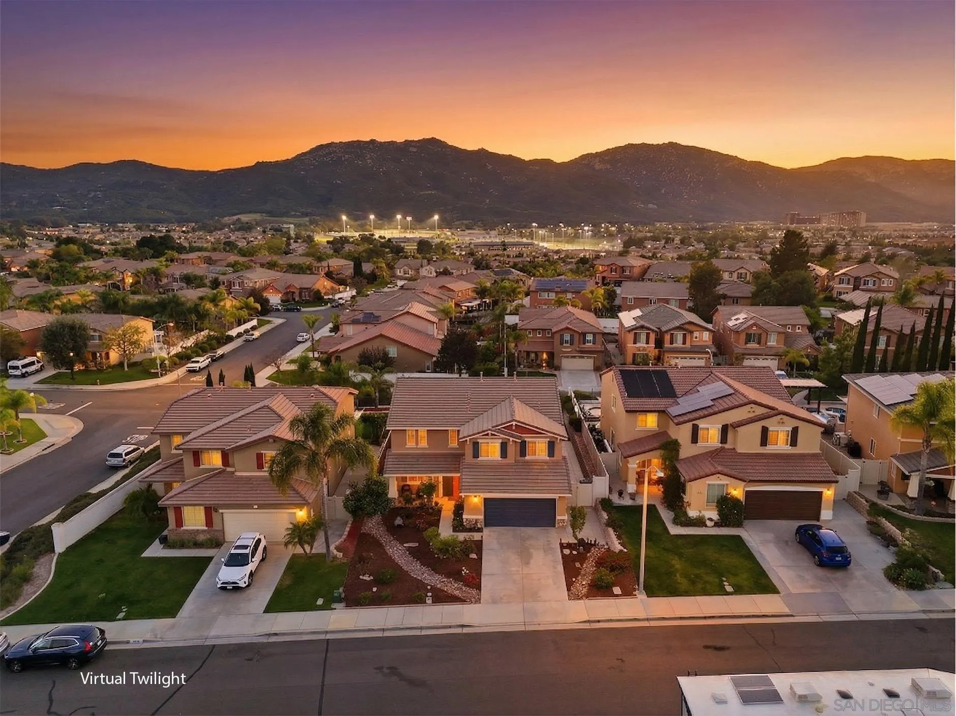 32892 Monte Drive Temecula, CA 92592 - Photo 4 of 60 an aerial view of residential houses and street