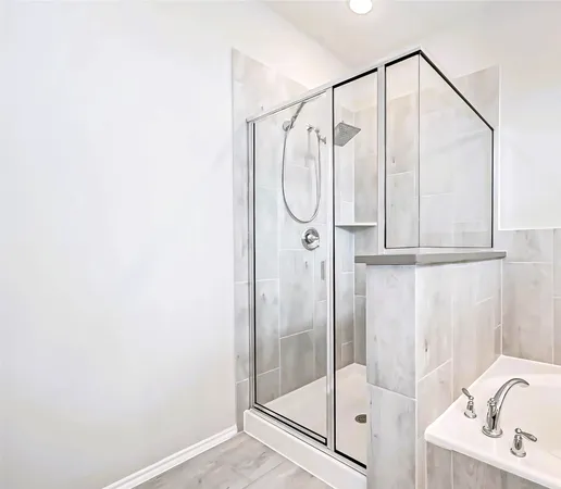 a view of small space with racks on the wall