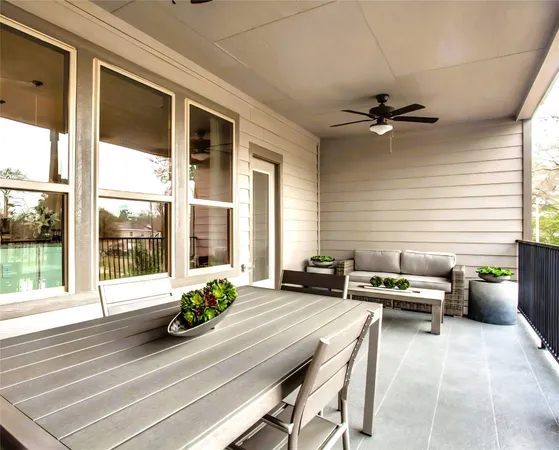 a lobby with furniture and window