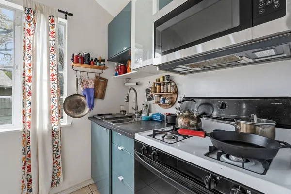 a storage room with washer and dryer