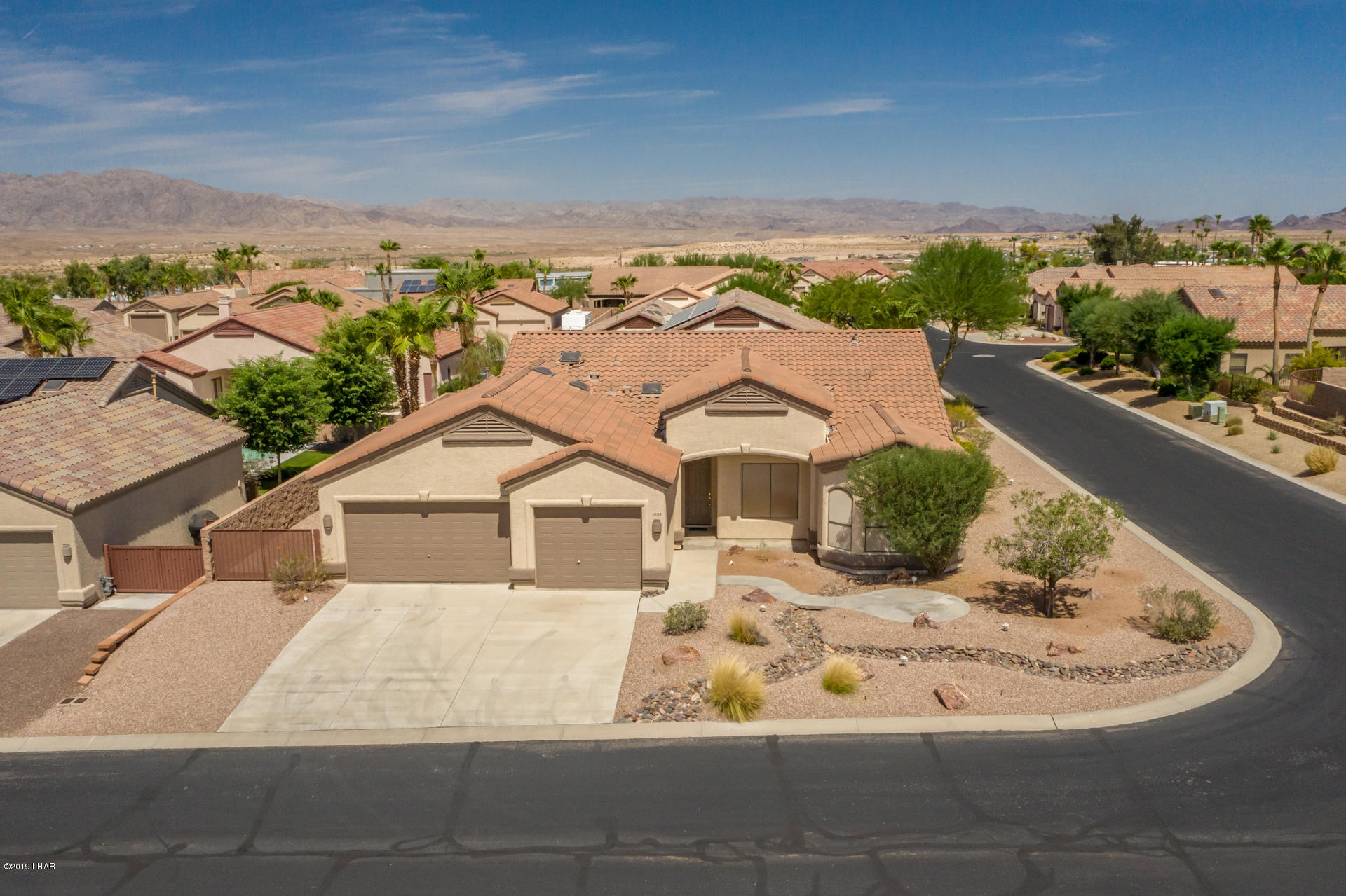 3889 Nottinghill Road Lake Havasu City, AZ 86404 - Photo 56 of 75 Aerial showing tile roof.