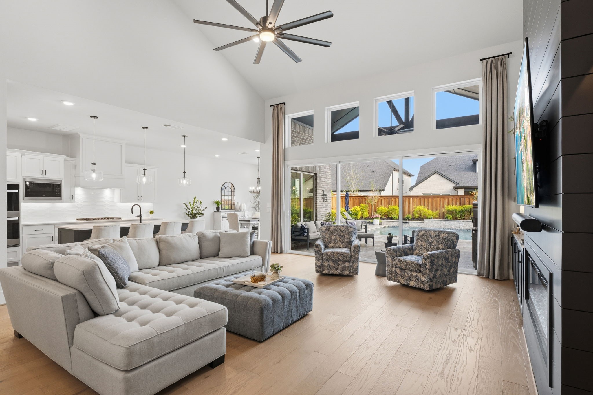 4708 Lorelai Lane Spring, TX 77386 - Photo 11 of 50 a living room with furniture and a flat screen tv