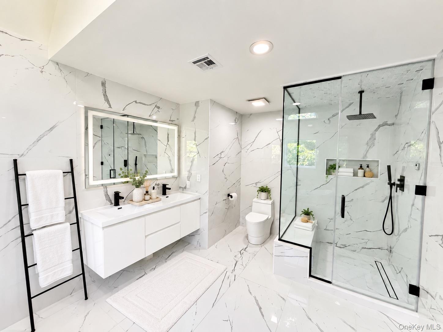 65 Mayfair Road Nesconset, NY 11767 - Photo 22 of 39 Double Vanity Primary Bath