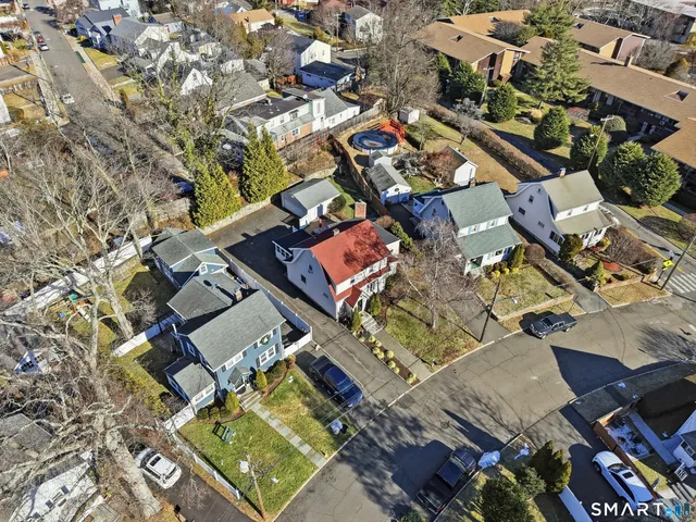 an aerial view of a city with lots of residential buildings