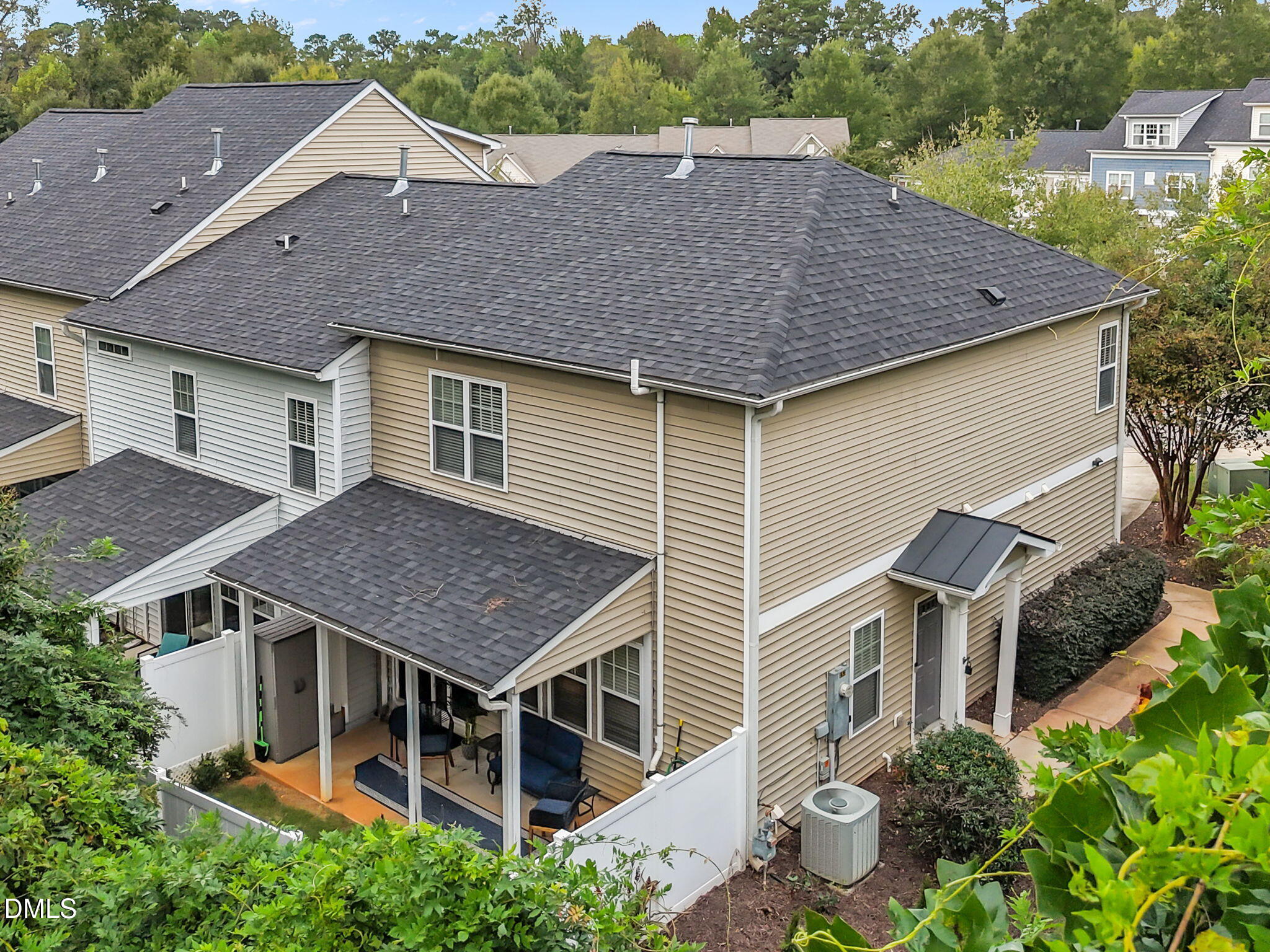 153 Deacon Ridge Street Wake Forest, NC 27587 - Photo 31 of 34 an aerial view of a house with a yard