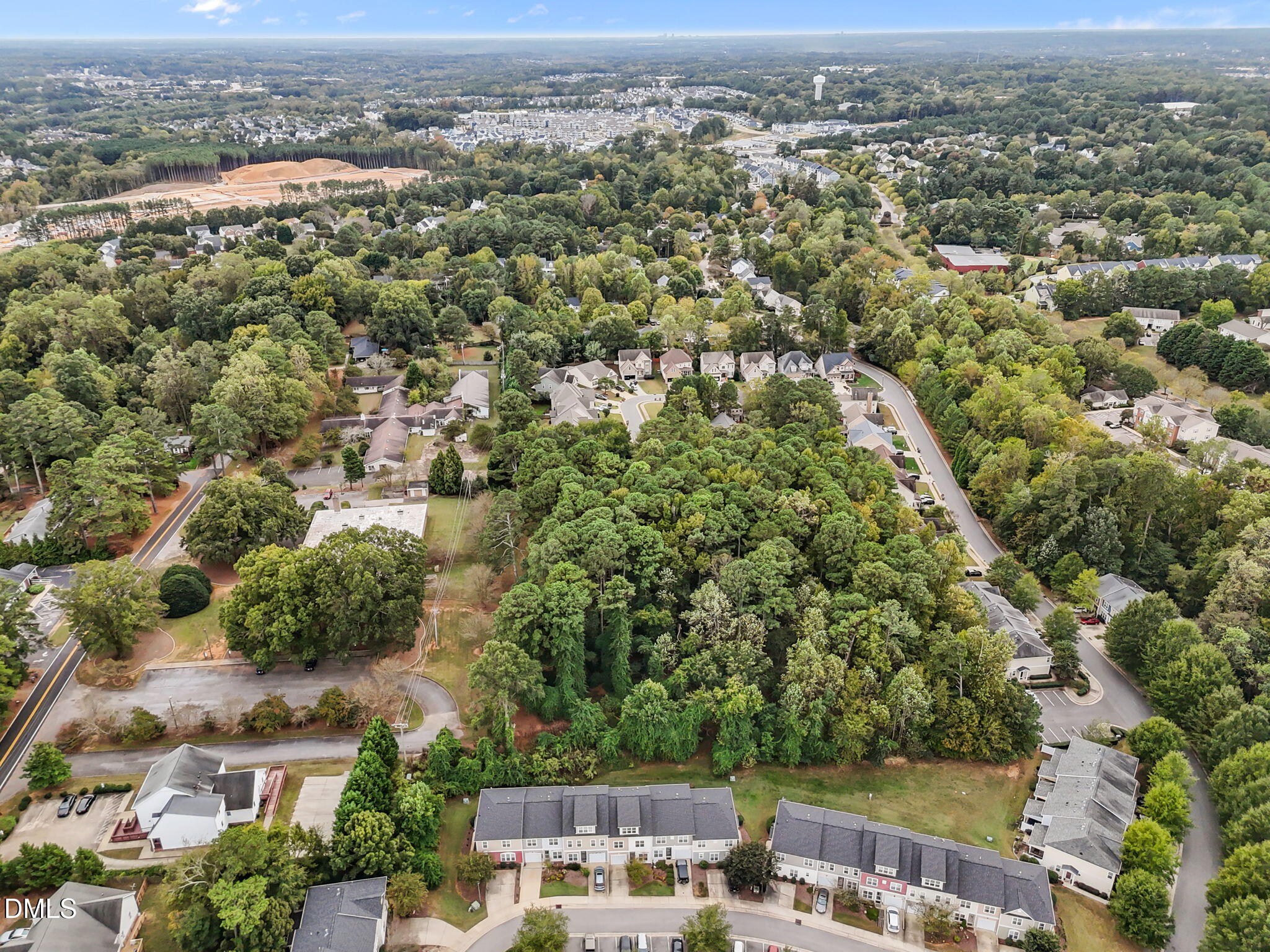 153 Deacon Ridge Street Wake Forest, NC 27587 - Photo 34 of 34 an aerial view of a city with lots of residential buildings