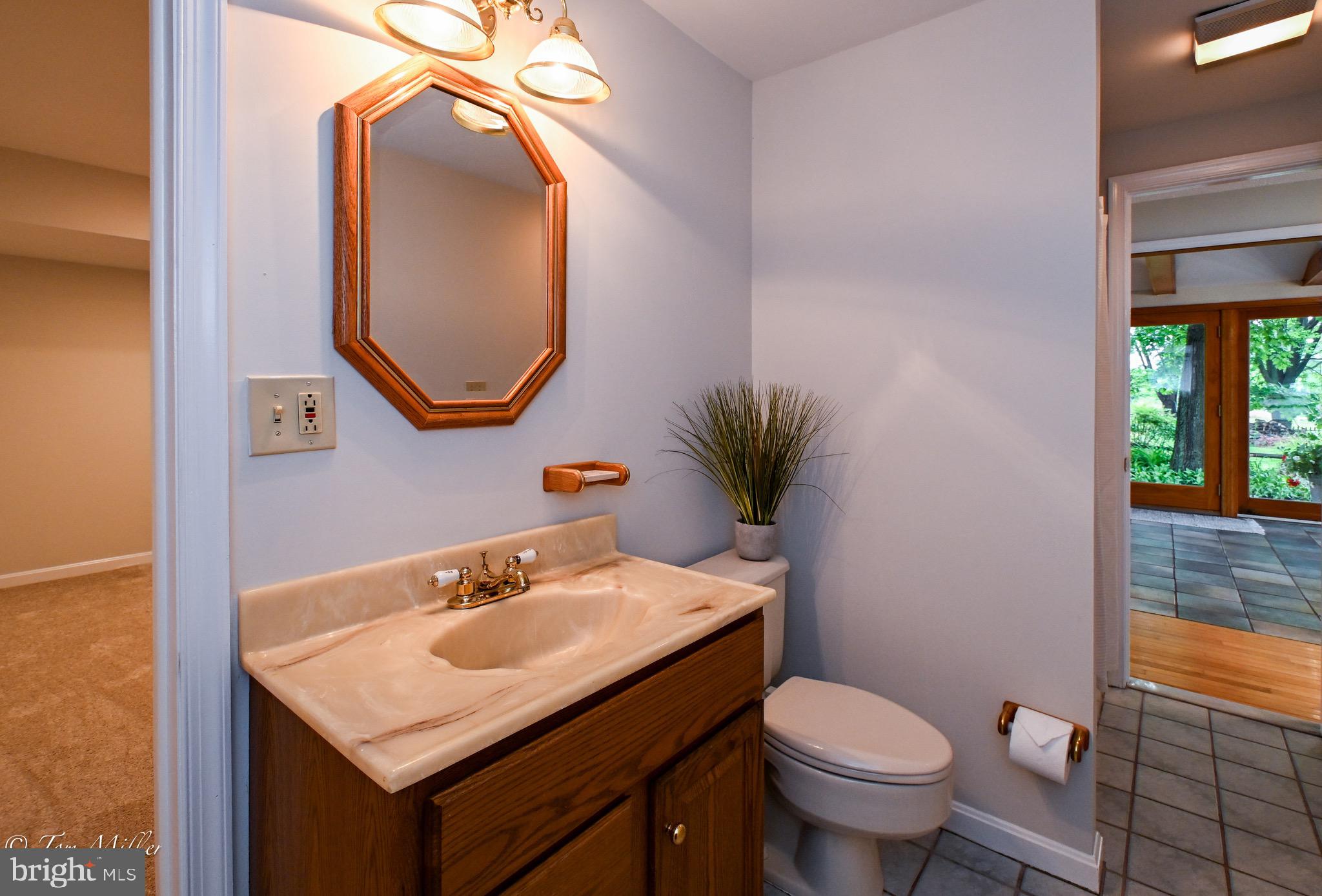 1135 Beech Drive Baltimore, MD 21220 - Photo 16 of 53 a bathroom with a toilet sink and mirror