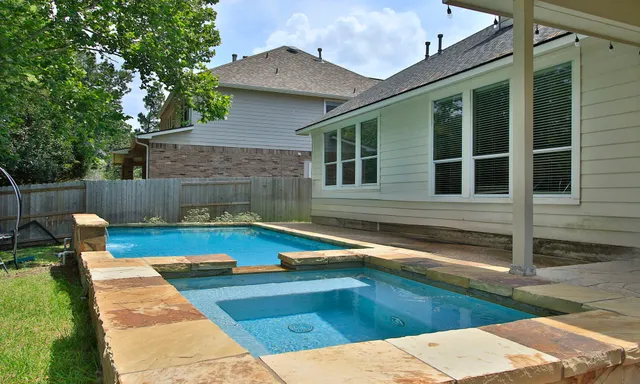 a view of a house with pool