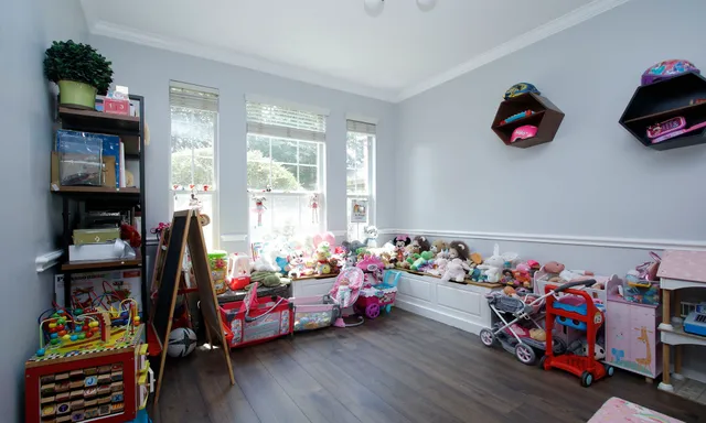 a play room with toys