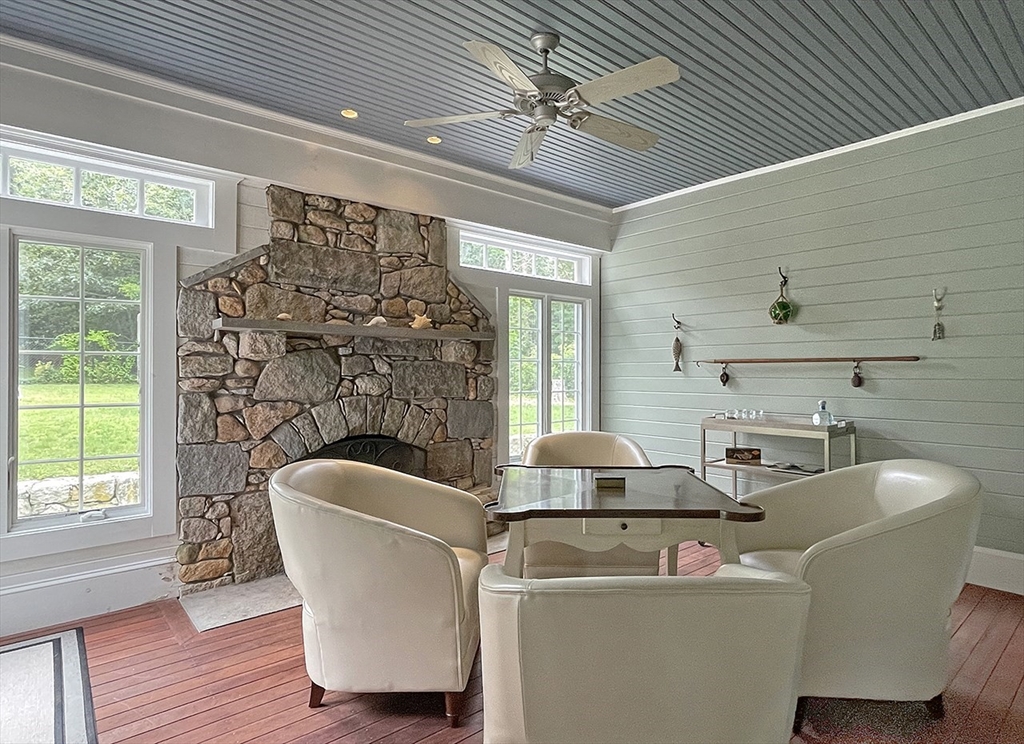 5 Pasture Road Bourne, MA 02534 - Photo 22 of 37 a living room with furniture and a fireplace