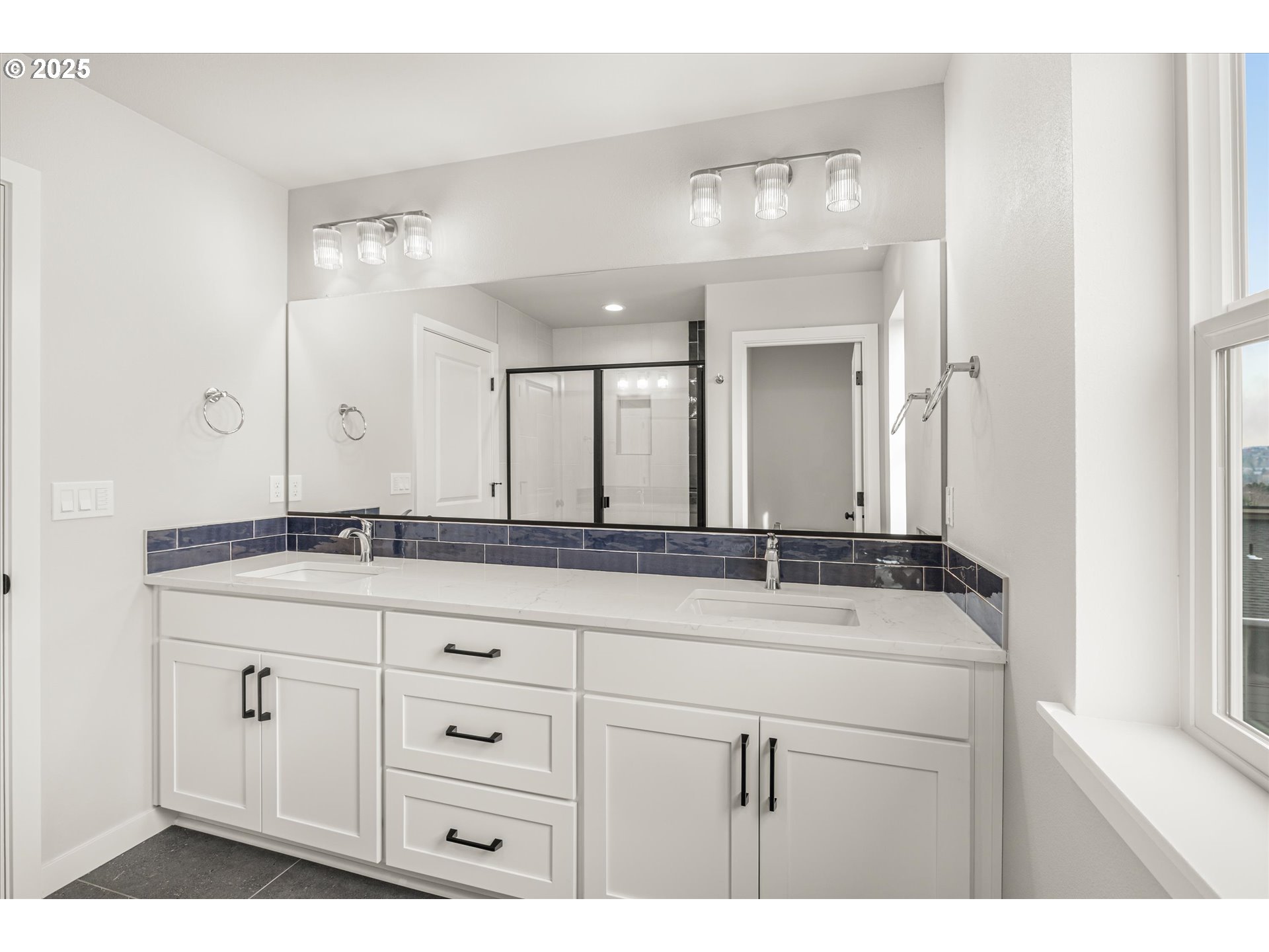 2360 Northwest 3rd Street Gresham, OR 97030 - Photo 30 of 45 a bathroom with a granite countertop sink mirror and