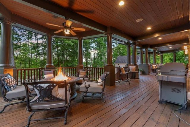 a view of a house with a patio