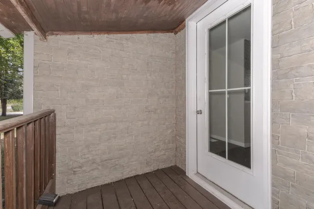 a view of front door