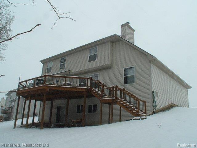 3440 Snowden Lane Howell, MI 48843 - Photo 4 of 13 Rear View