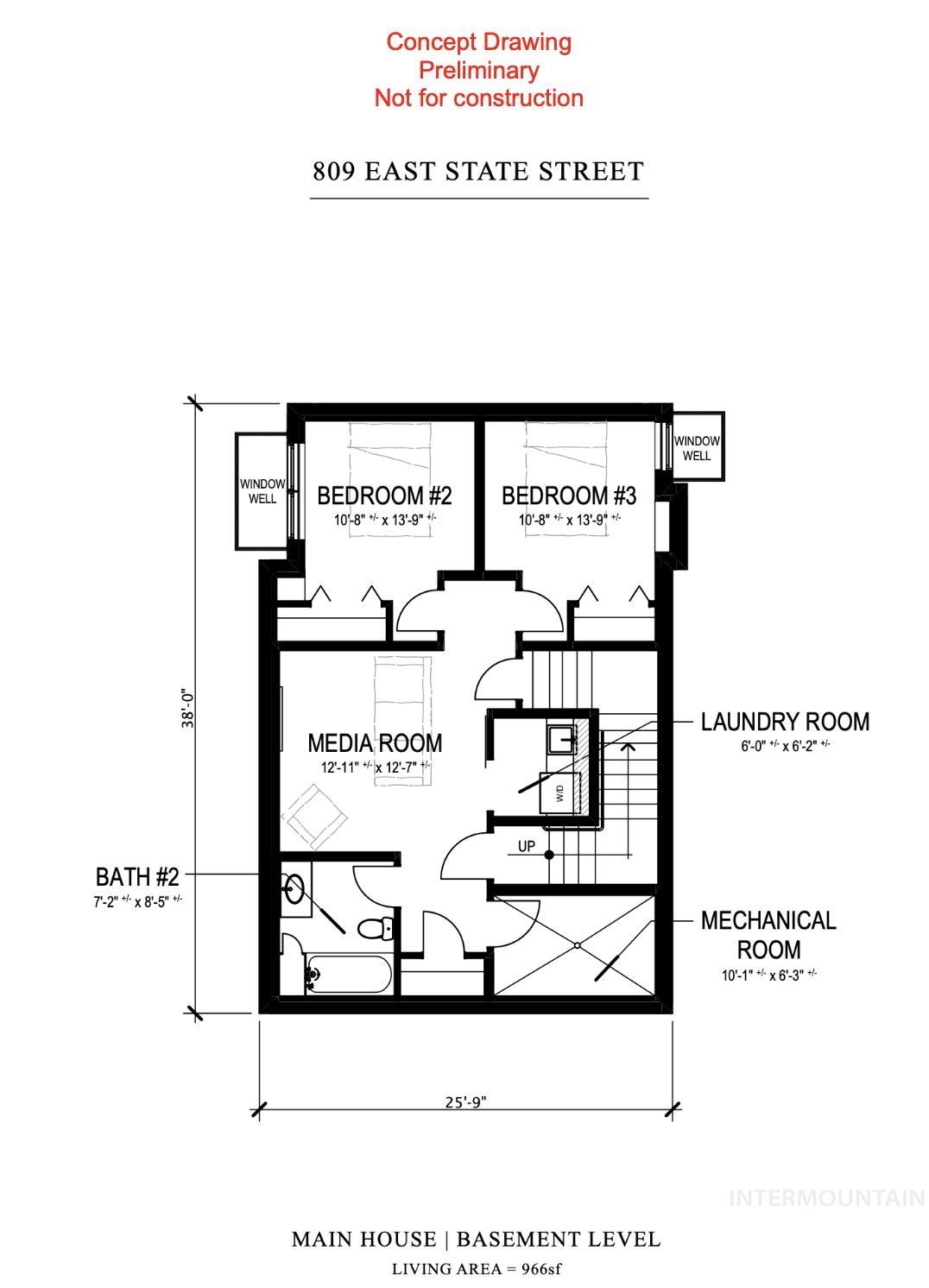 809 East State Street Boise, ID 83712 - Photo 16 of 18 View of home floor plan