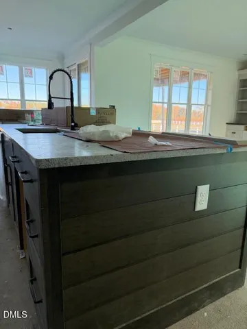 a close view of sink and tap