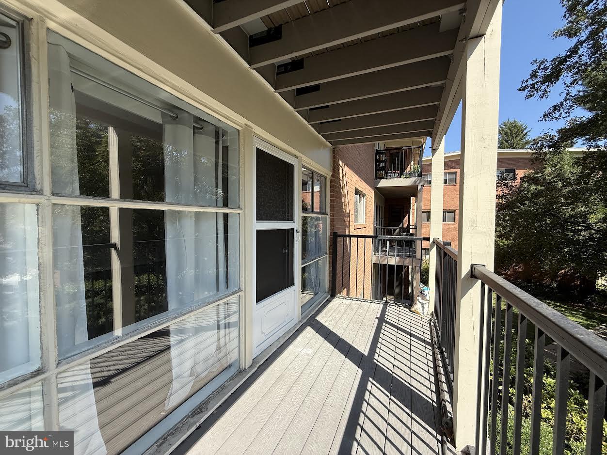 3419 University Boulevard West, Unit 203 Kensington, MD 20895 - Photo 20 of 25 a view of a balcony from door
