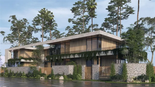 a house with river in front of it