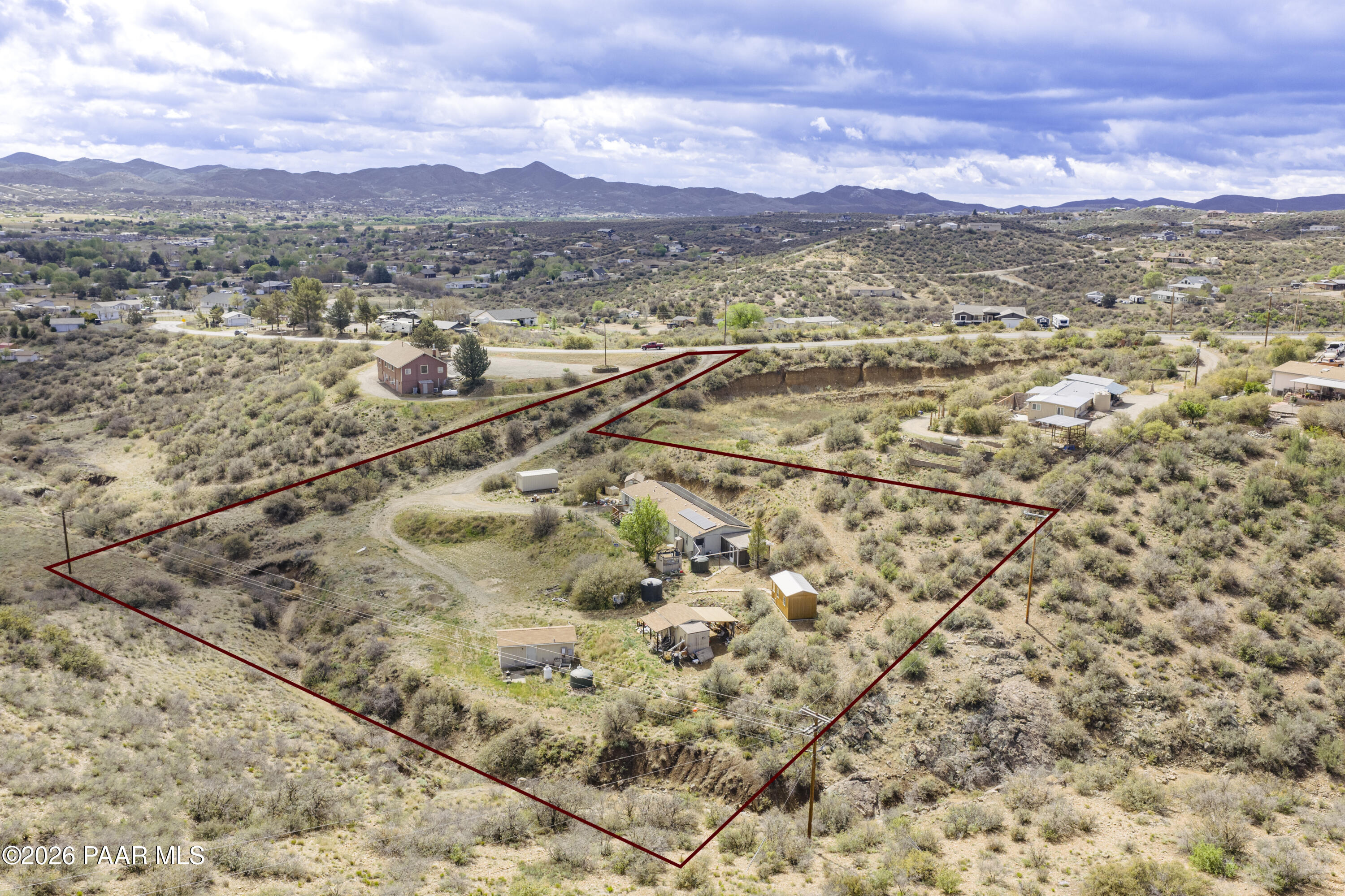 11800 Henderson Road Dewey-Humboldt, AZ 86327 - Photo 49 of 54 Aerial Overview 1
