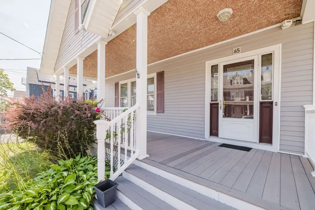 a view of a house with a porch