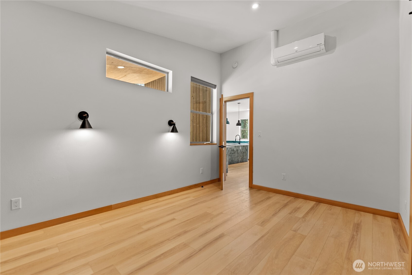 78 Homestead Road Winthrop, WA 98862 - Photo 19 of 40 a view of empty room with wooden floor