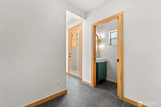 a view of a room with closet