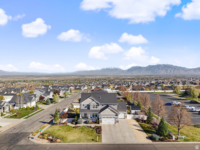 117 Ridge View Drive Elk Ridge, UT 84651 - Photo 2 of 42 Aerial view of residential area featuring mountains